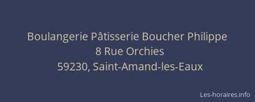 Boulangerie Pâtisserie Boucher Philippe