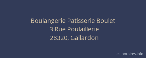 Boulangerie Patisserie Boulet
