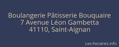 Boulangerie Pâtisserie Bouquaire