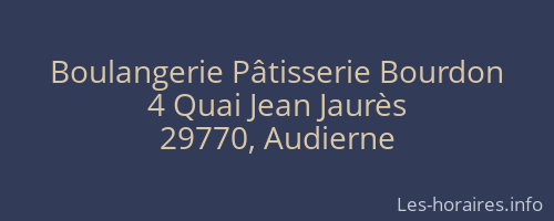 Boulangerie Pâtisserie Bourdon