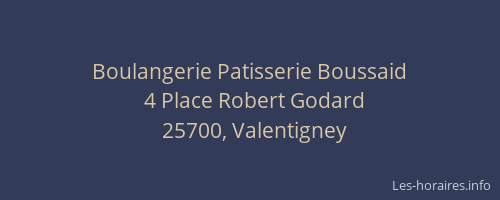 Boulangerie Patisserie Boussaid