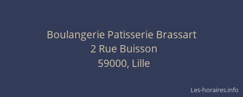 Boulangerie Patisserie Brassart