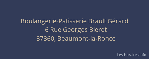 Boulangerie-Patisserie Brault G&eacute;rard