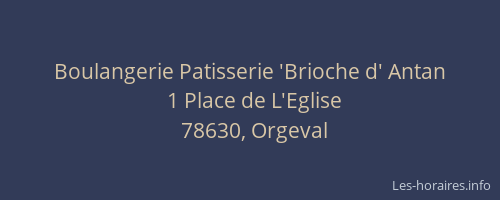 Boulangerie Patisserie 'Brioche d' Antan