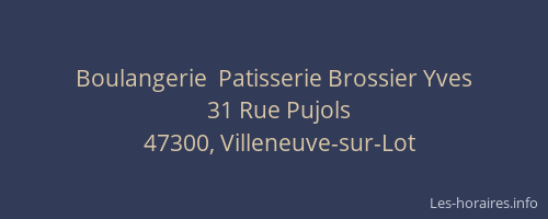 Boulangerie  Patisserie Brossier Yves