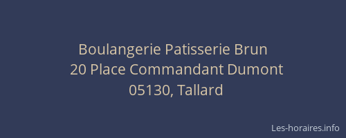Boulangerie Patisserie Brun