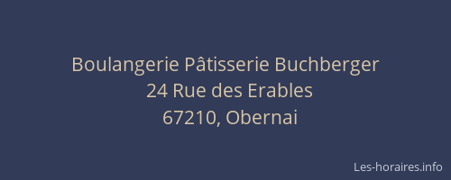 Boulangerie Pâtisserie Buchberger