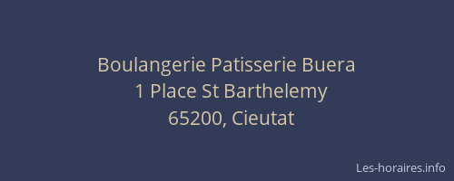 Boulangerie Patisserie Buera