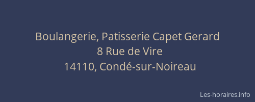 Boulangerie, Patisserie Capet Gerard