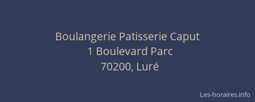 Boulangerie Patisserie Caput