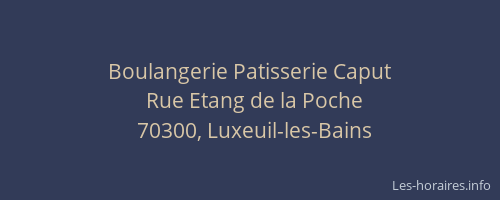 Boulangerie Patisserie Caput