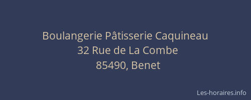 Boulangerie Pâtisserie Caquineau