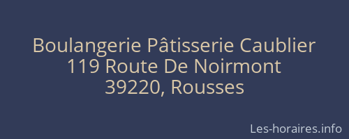Boulangerie Pâtisserie Caublier