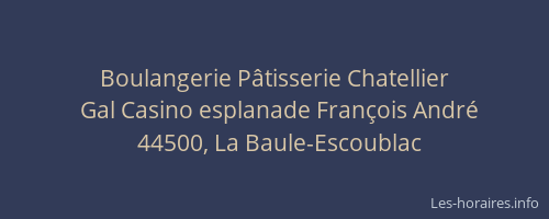 Boulangerie Pâtisserie Chatellier