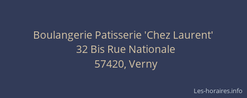 Boulangerie Patisserie 'Chez Laurent'
