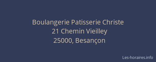 Boulangerie Patisserie Christe