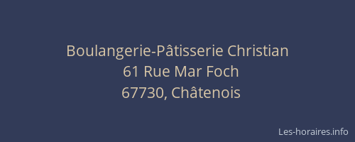 Boulangerie-Pâtisserie Christian