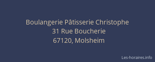 Boulangerie Pâtisserie Christophe