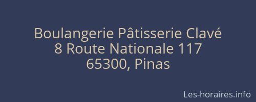 Boulangerie Pâtisserie Clavé
