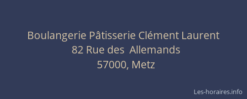 Boulangerie Pâtisserie Clément Laurent