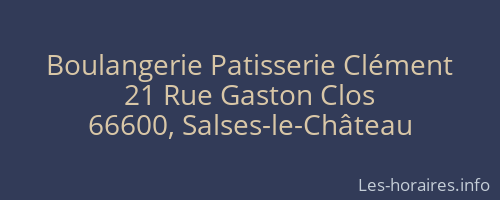 Boulangerie Patisserie Clément