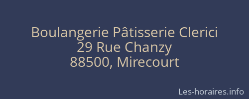 Boulangerie Pâtisserie Clerici
