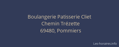 Boulangerie Patisserie Cliet