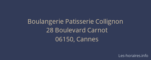 Boulangerie Patisserie Collignon