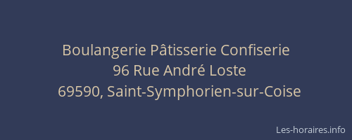 Boulangerie Pâtisserie Confiserie