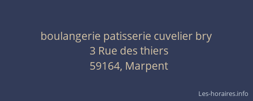 boulangerie patisserie cuvelier bry
