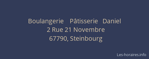 Boulangerie    Pâtisserie   Daniel