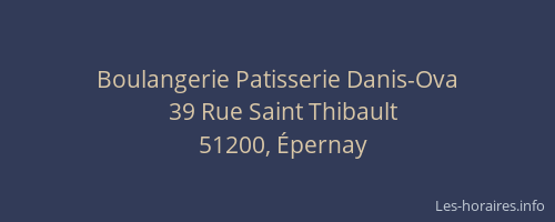 Boulangerie Patisserie Danis-Ova