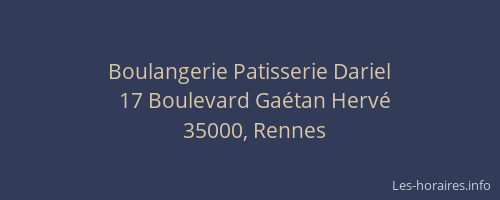 Boulangerie Patisserie Dariel