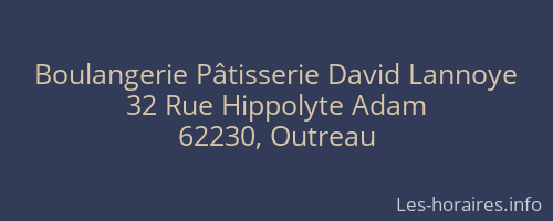 Boulangerie Pâtisserie David Lannoye