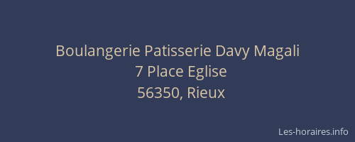 Boulangerie Patisserie Davy Magali
