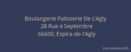 Boulangerie Patisserie De L'Agly