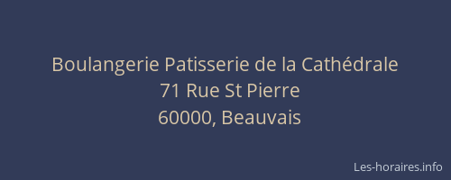 Boulangerie Patisserie de la Cathédrale