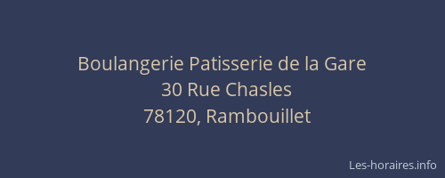 Boulangerie Patisserie de la Gare