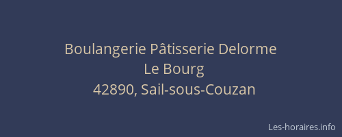 Boulangerie Pâtisserie Delorme