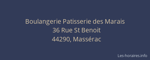 Boulangerie Patisserie des Marais
