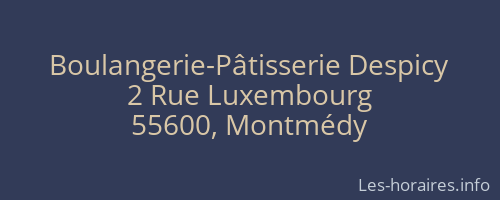 Boulangerie-Pâtisserie Despicy