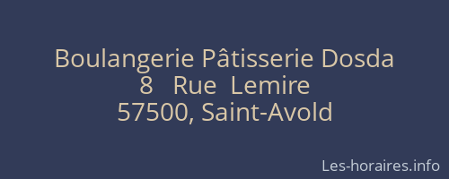Boulangerie Pâtisserie Dosda