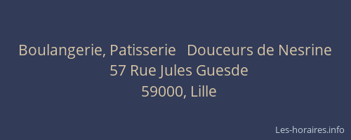 Boulangerie, Patisserie   Douceurs de Nesrine