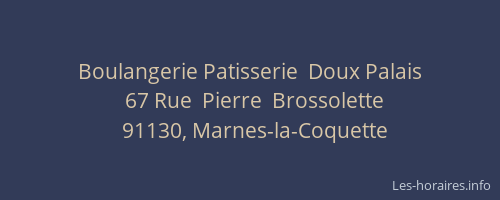 Boulangerie Patisserie  Doux Palais