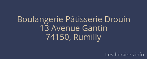 Boulangerie Pâtisserie Drouin