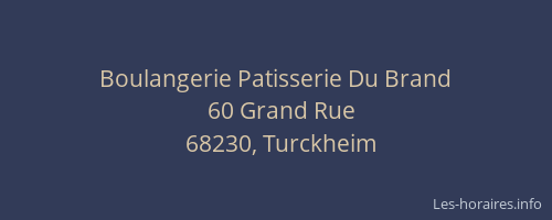 Boulangerie Patisserie Du Brand