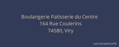 Boulangerie Patisserie du Centre