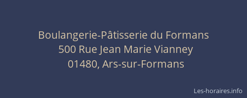Boulangerie-Pâtisserie du Formans