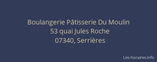 Boulangerie Pâtisserie Du Moulin