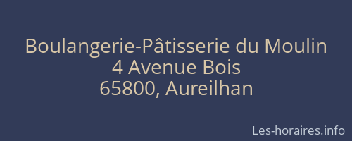 Boulangerie-Pâtisserie du Moulin